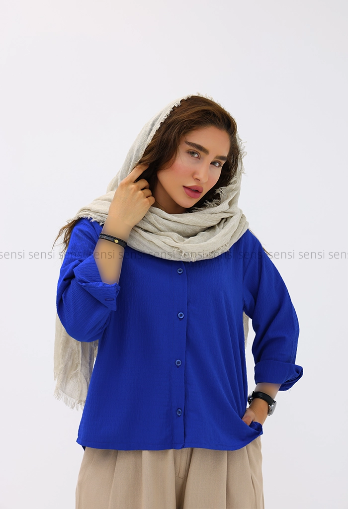 شومیز ساده اطلس کد1003055
