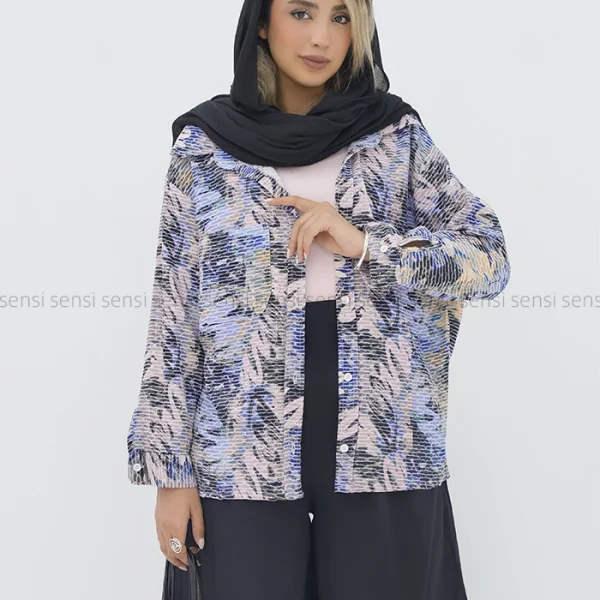 شومیز طرح دار کد1004007