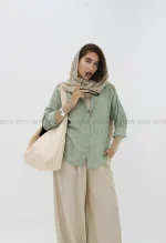 شومیز لینن دوتون کد1004023