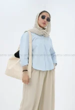 شومیز لینن رنگی کد1002819