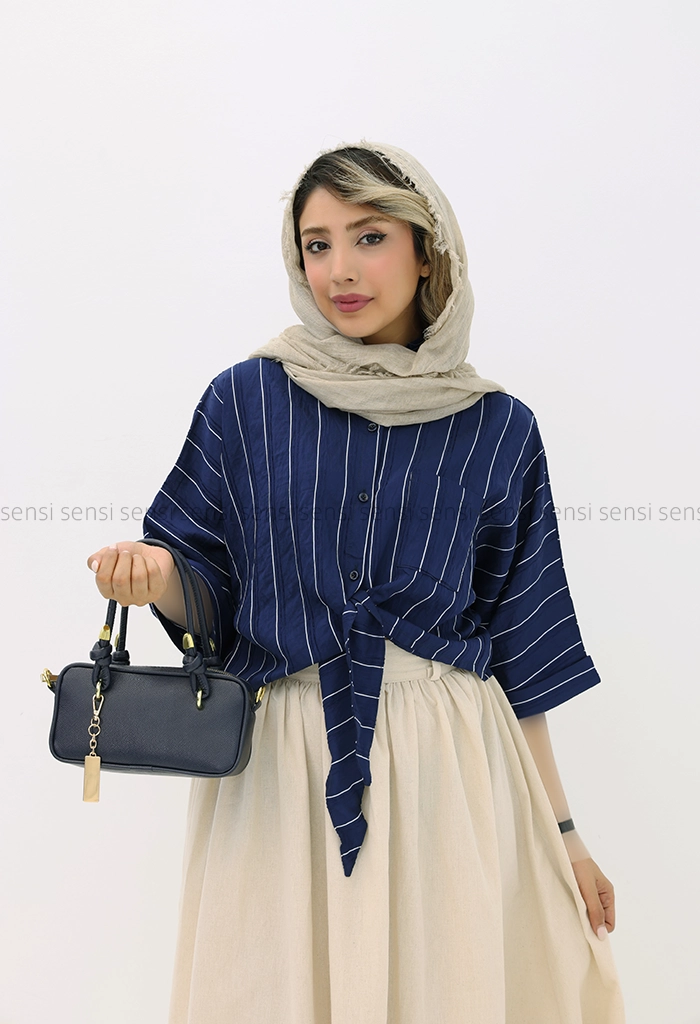 شومیز کراپ پری ابریشم کد1004011