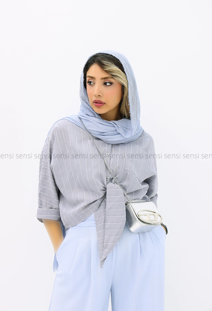 شومیز کراپ پری ابریشم کد1004011