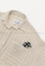 شومیز گره ای راه راه زارا کد1003089