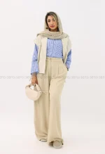 شومیز گره ای راه راه زارا کد1003089