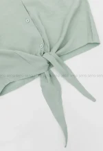 شومیز گره ای پری ساده کد1003090