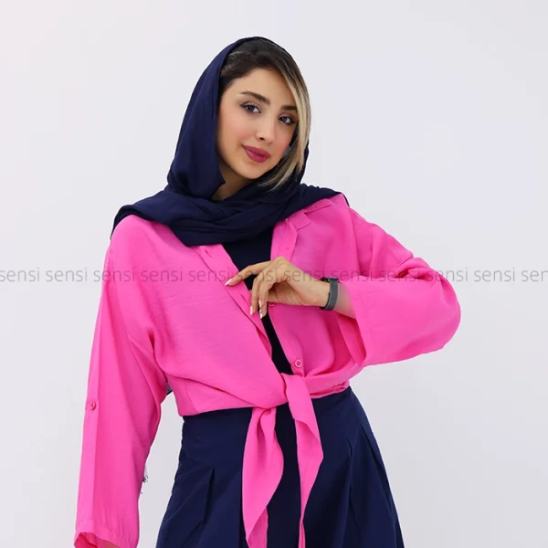 شومیز گره ای پری ساده کد1003090
