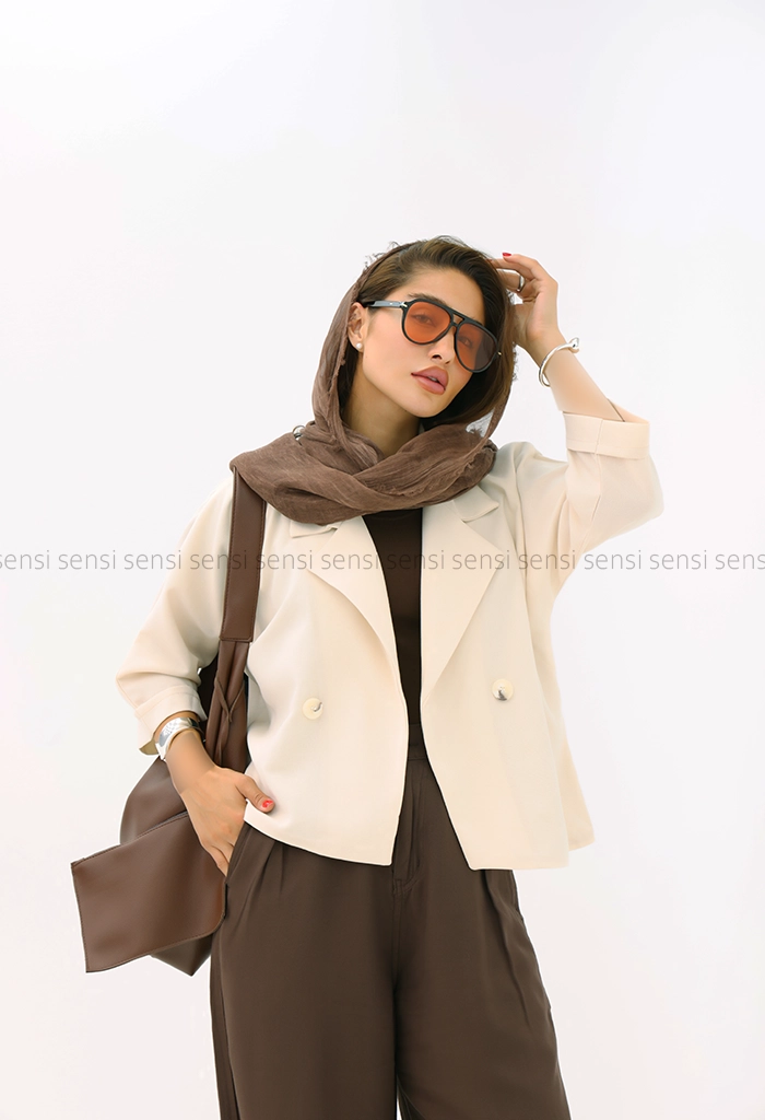 کراپ کت لینن کد1004183