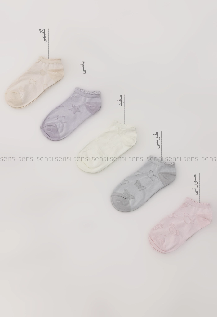 جوراب پفکی پنبه کد1004138