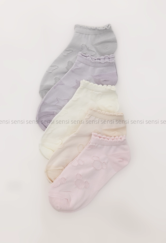 جوراب پفکی پنبه کد1004138