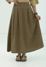 دامن لینن جلوپیله کد1004026