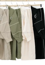 ست بلوز شلوار کتان کد1004047