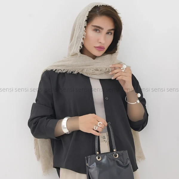 شومیز آستین بلند سیلک کد1004096