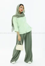 شومیز اطلس یقه vکد1004056