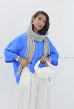 شومیز باکسی راه راه کد1004042