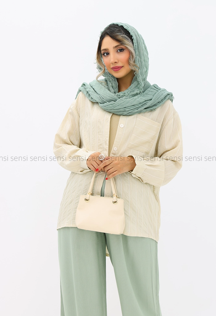شومیز راه راه ابریشم کد1004196
