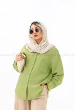 شومیز شیشه ای تک جیب کد1004190
