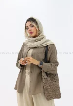 شومیز لینن اسلپ پشت پاپیون کد1004087
