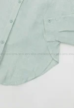 شومیز لینن بغل حلال کد1004036