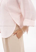 شومیز لینن بغل حلال کد1004036