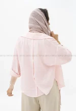 شومیز لینن بغل حلال کد1004036