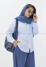 شومیز لینن بغل حلال کد1004036