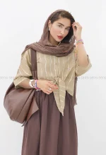 شومیز کراپ پری راه راه کد1004120