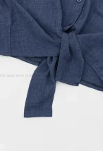 شومیز کراپ گره ای کد1004097