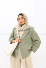 کت لینن بغل چاک کد1004184
