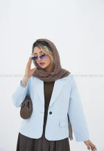 کت لینن تک دکمه کد1004092