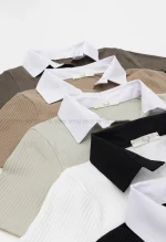 کراپ یقه پوپلین کد1004112