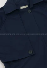 ترنچ کت تک دکمه آستر دار کد1004291