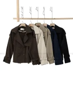 ترنچ کت جلو دکمه کد1004370