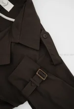 ترنچ کت جلو دکمه کد1004370