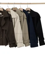 ترنچ کت جلو دکمه کد1004370