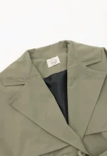 ترنچ کت جلودکمه آستردار@کد1004294