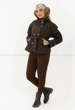 ترنچ کت یقه بلند سانتانا کد1004403