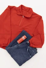 سویشرت نیم زیپ دورس کد1004286