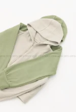 سویشرت کوتاه کلاه دار کد1004353