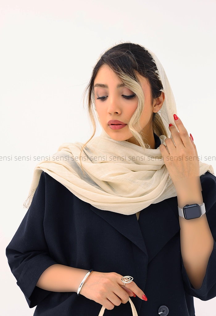 شال نخی خطی کد1004218