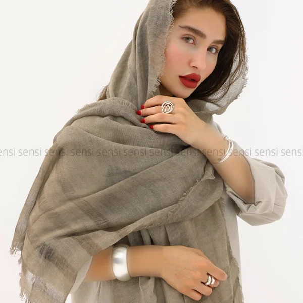 شال نخی لینن کد1004217
