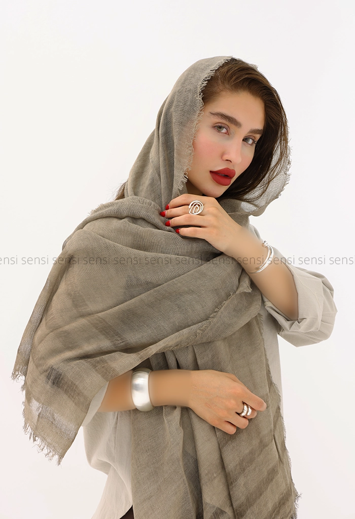 شال نخی لینن کد1004217