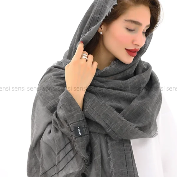 شال نخی لینن کد1004220