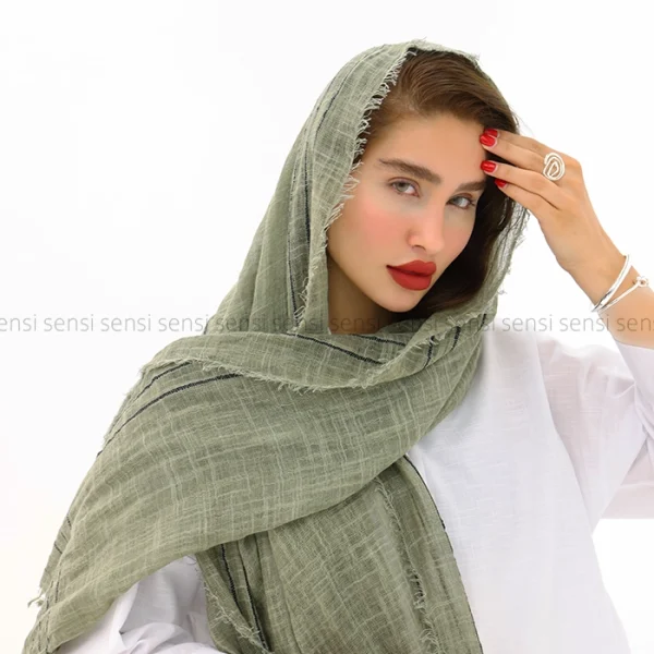 شال نخی لینن کد1004220
