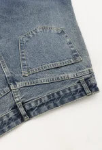 شلوارک جین واید فول بگ کد1004238