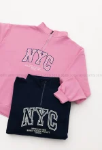 نیم زیپ NYCگلدوزی کد1004365