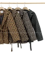 کت فوتر یقه انگلیسی پلنگی@کد1004246