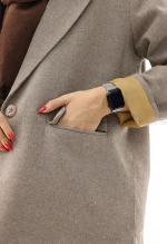 کت نپال آستر دار لینن کد1004297