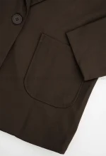 کت کتان کج راه آستر دار کد1004314