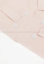 کراپ آستین بندی لینن شانتون کد1004194