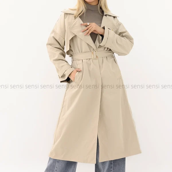 بارانی آستر دارپشت چاک دار@@ کد1004287